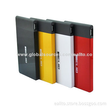 Power Banks/Portable Batteries with LED Torch, 4,500mAh Capacity